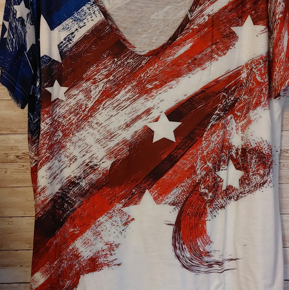 American Flag VNECK
